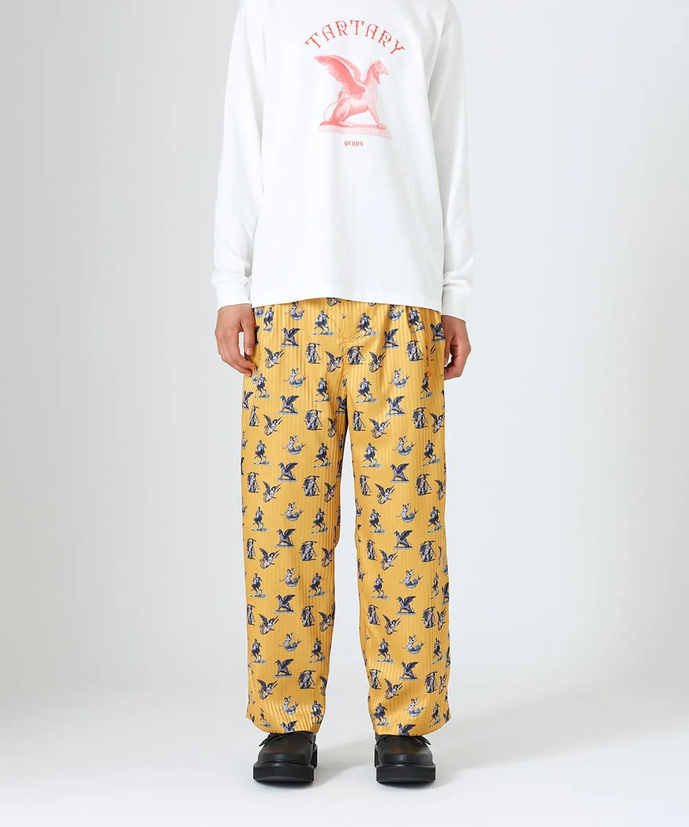 【60%OFF】Tartary pattern pajama pants - YELLOW