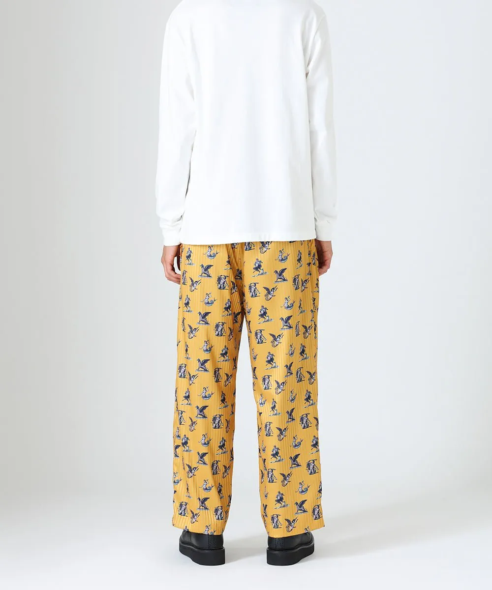 【60%OFF】Tartary pattern pajama pants - YELLOW