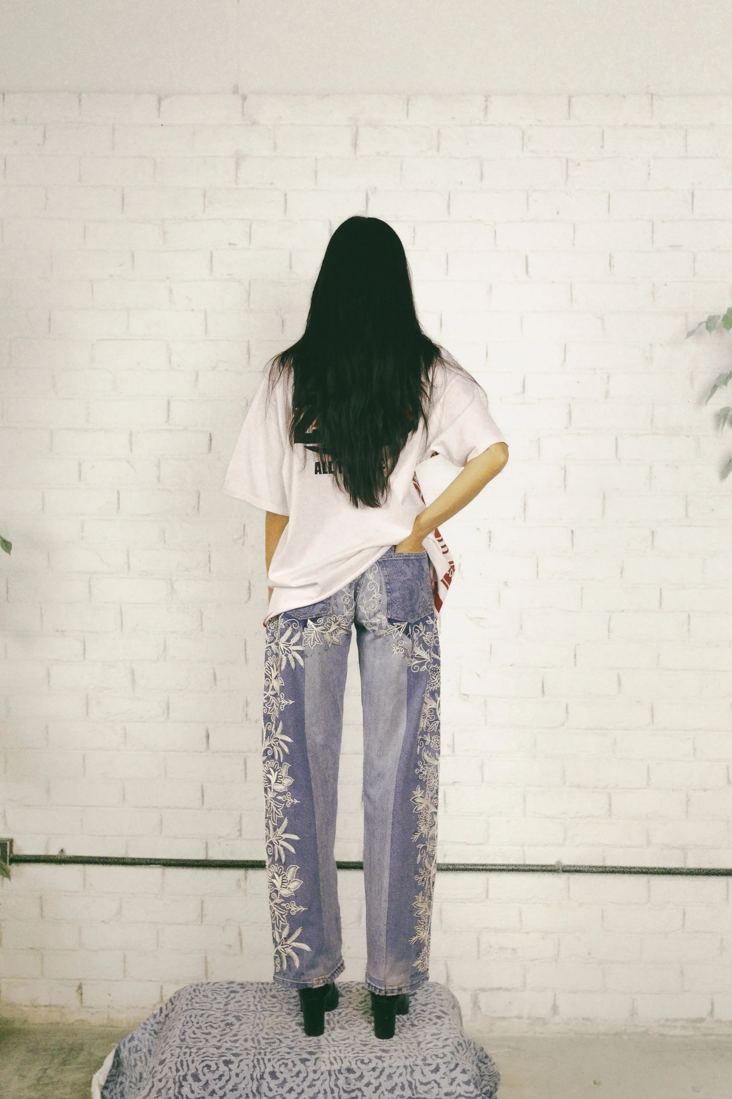 Aari Embroidered Jeans