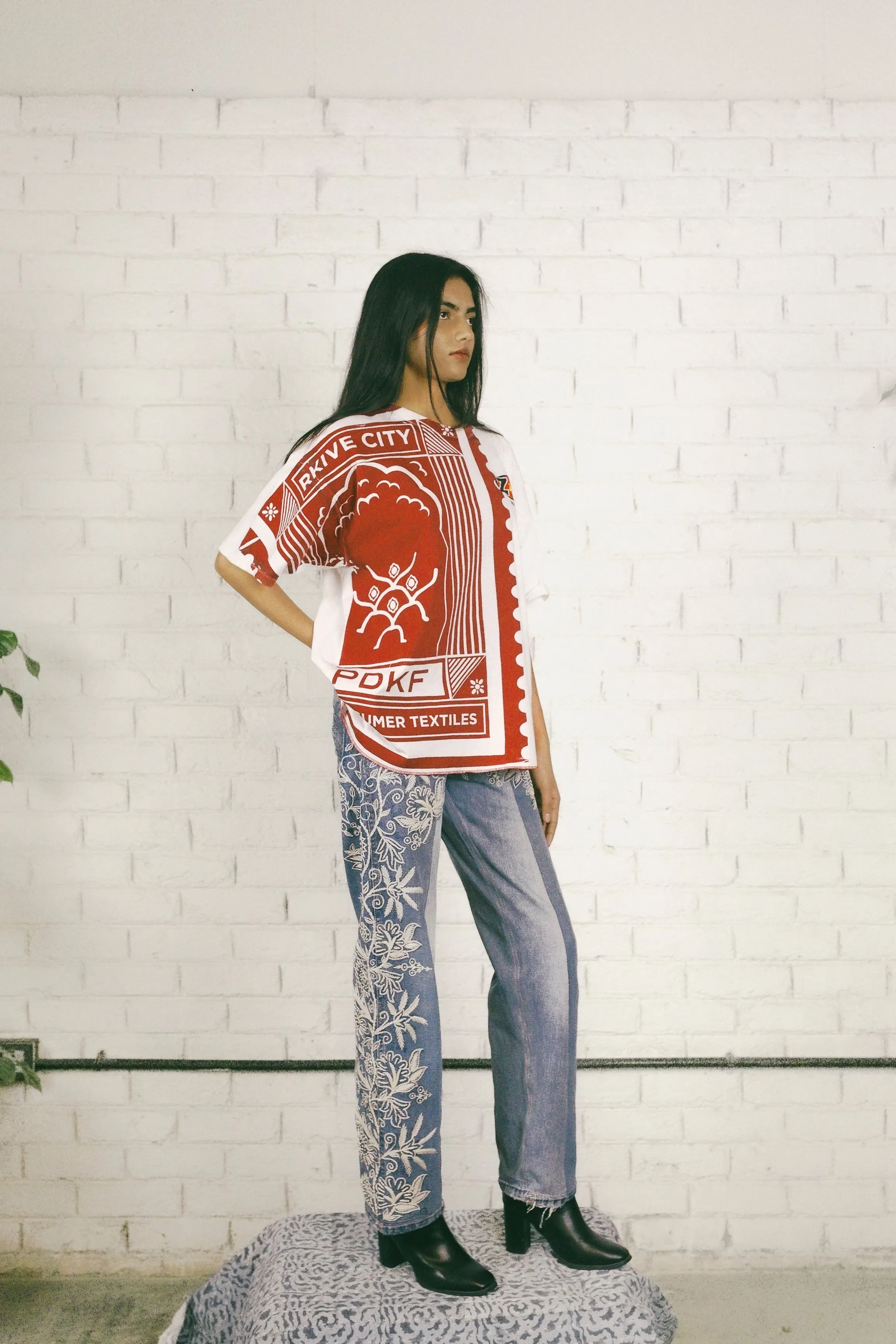 Aari Embroidered Jeans
