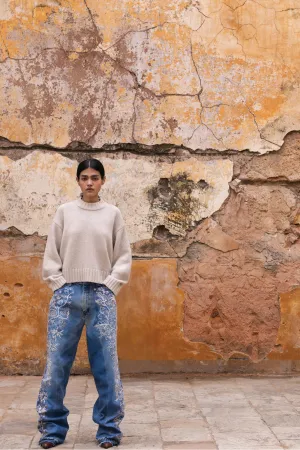 Aari Embroidered Jeans