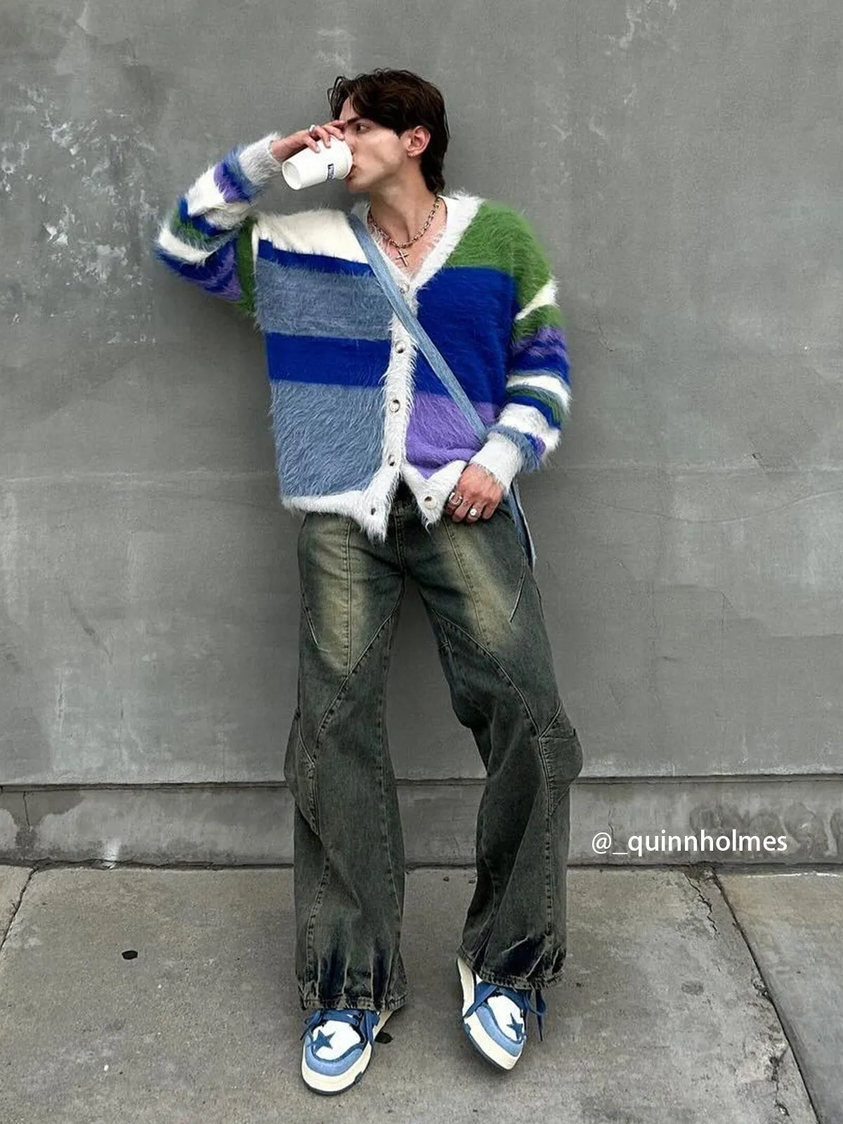 Aelfric Eden Patchwork Washed Jeans