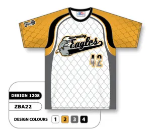 Athletic Knit Custom Sublimated Crew Neck Baseball Jersey Design 1208