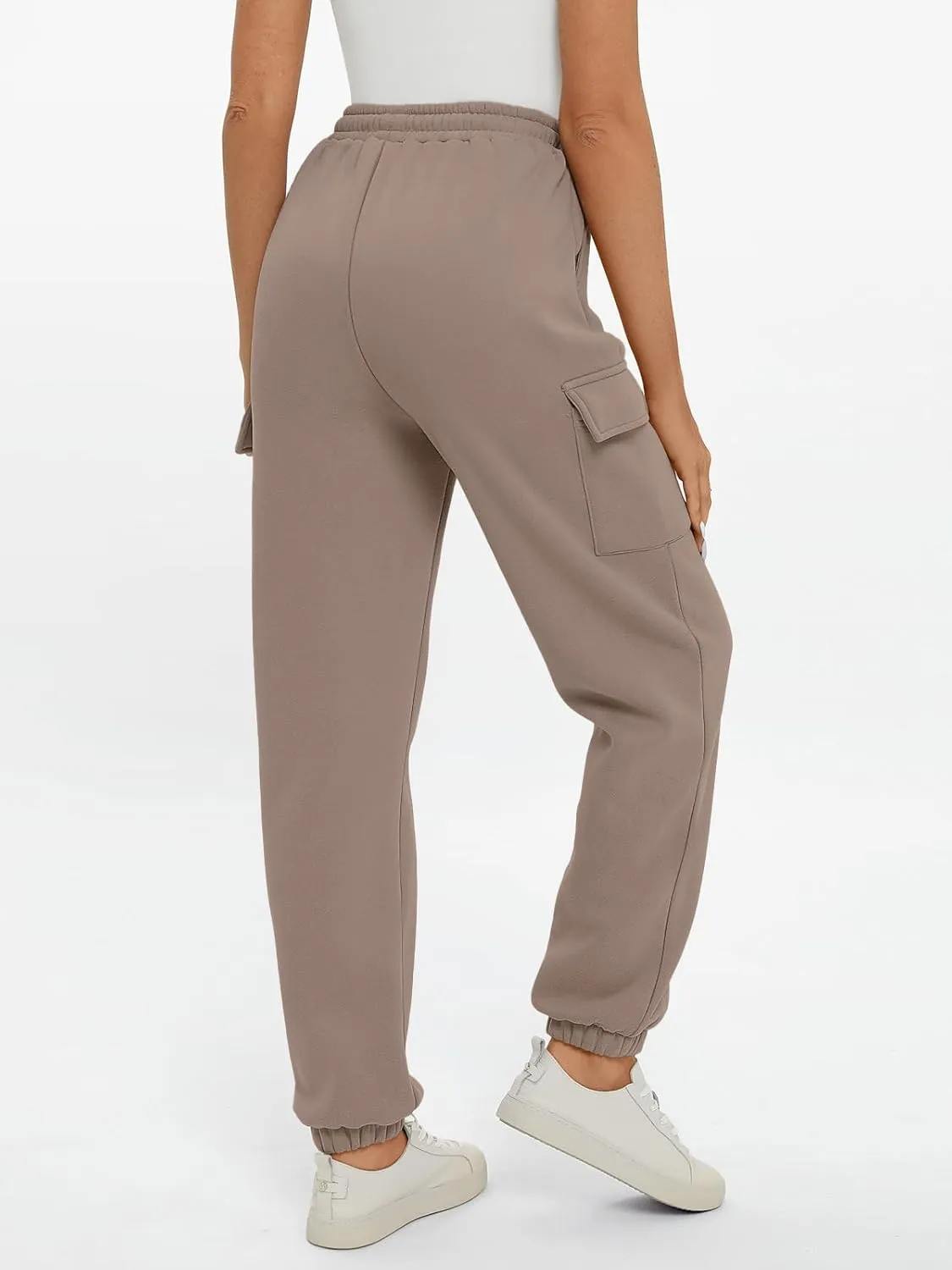 AUTOMET Womens Sweatpants Cargo Fleece Lined Baggy Athletic Jogger with Pockets 2025 Casual Trendy Pants Fall Outfits