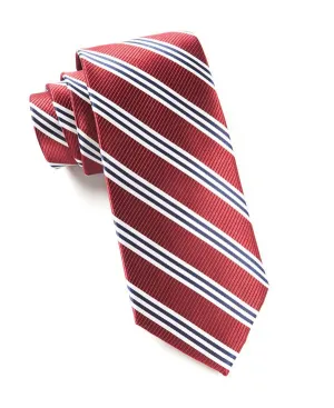 Bar Stripes Burgundy