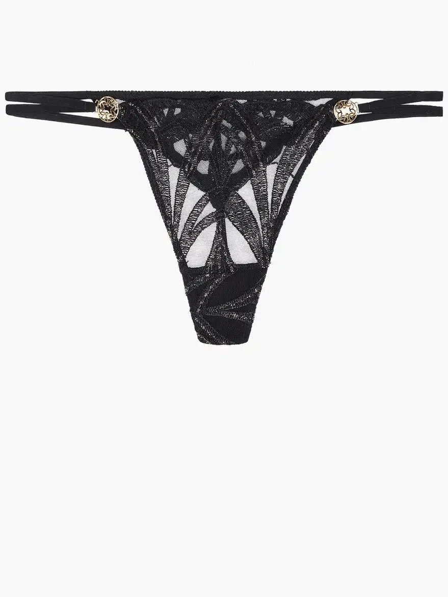 Black My Desire Thong