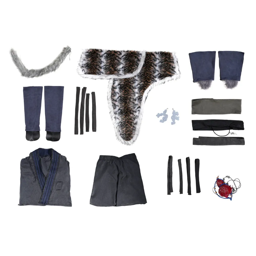 Black Myth: Wukong Tiger Skin Skirt Cosplay Costume