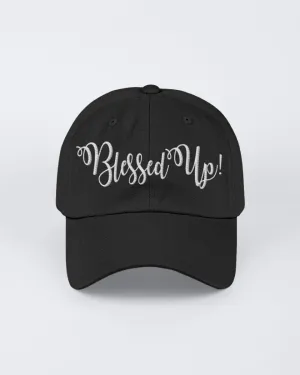 Blessed Up White Graphic Text Style Yupoong Adult 6 Panel Structured