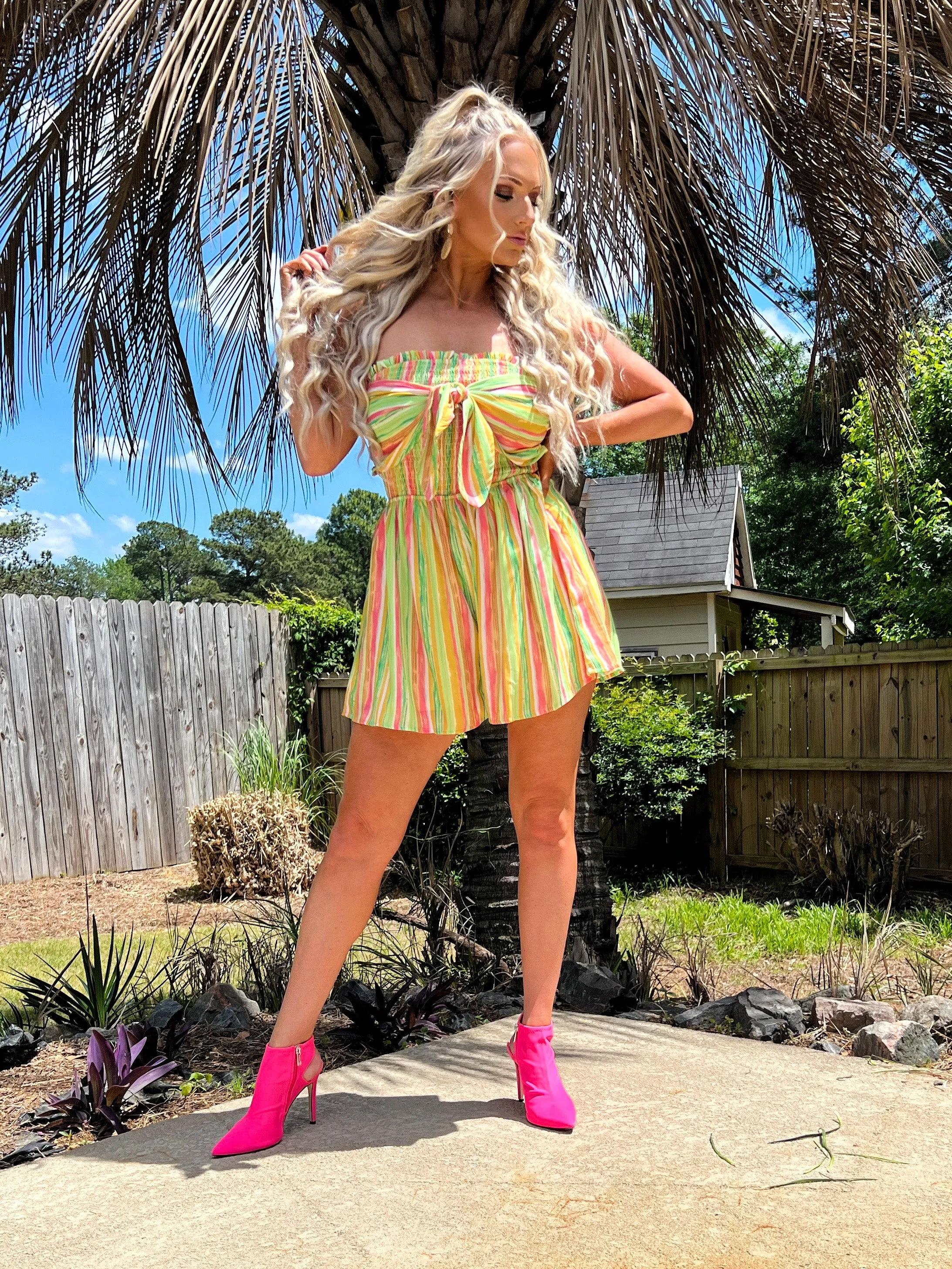 Candy Stripe Romper