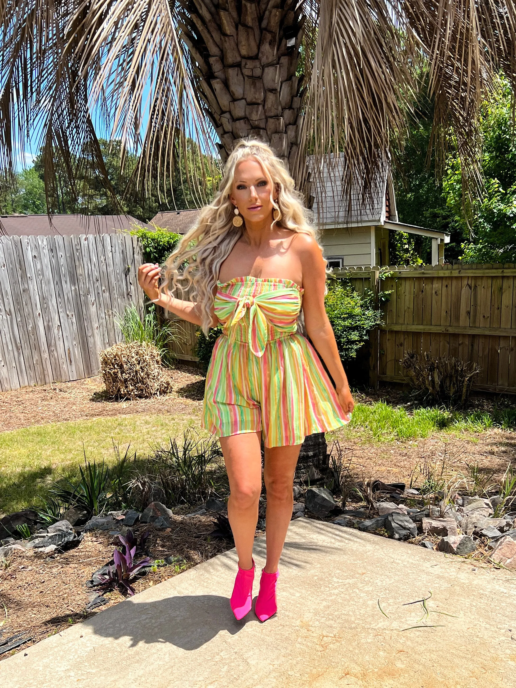 Candy Stripe Romper