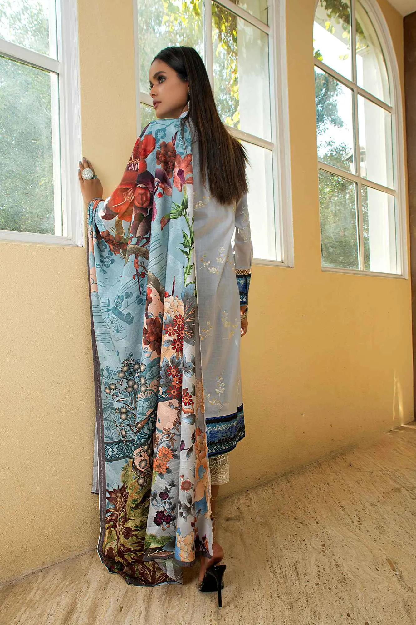 Chandelier by Mystique Unstitched 3 Piece Festive Lawn Collection'2022-FC-04