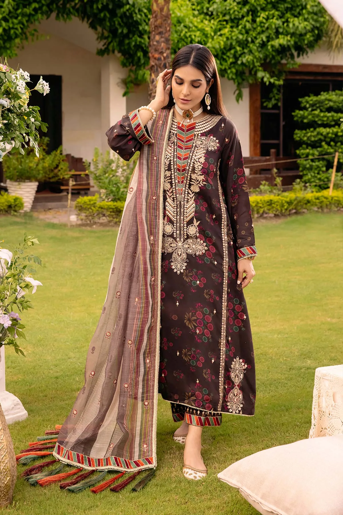 Charizma Naranji Limited Edition Viscose Silk Outfit - CNW22-04