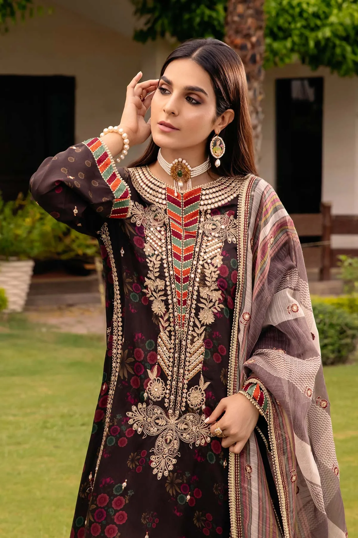 Charizma Naranji Limited Edition Viscose Silk Outfit - CNW22-04