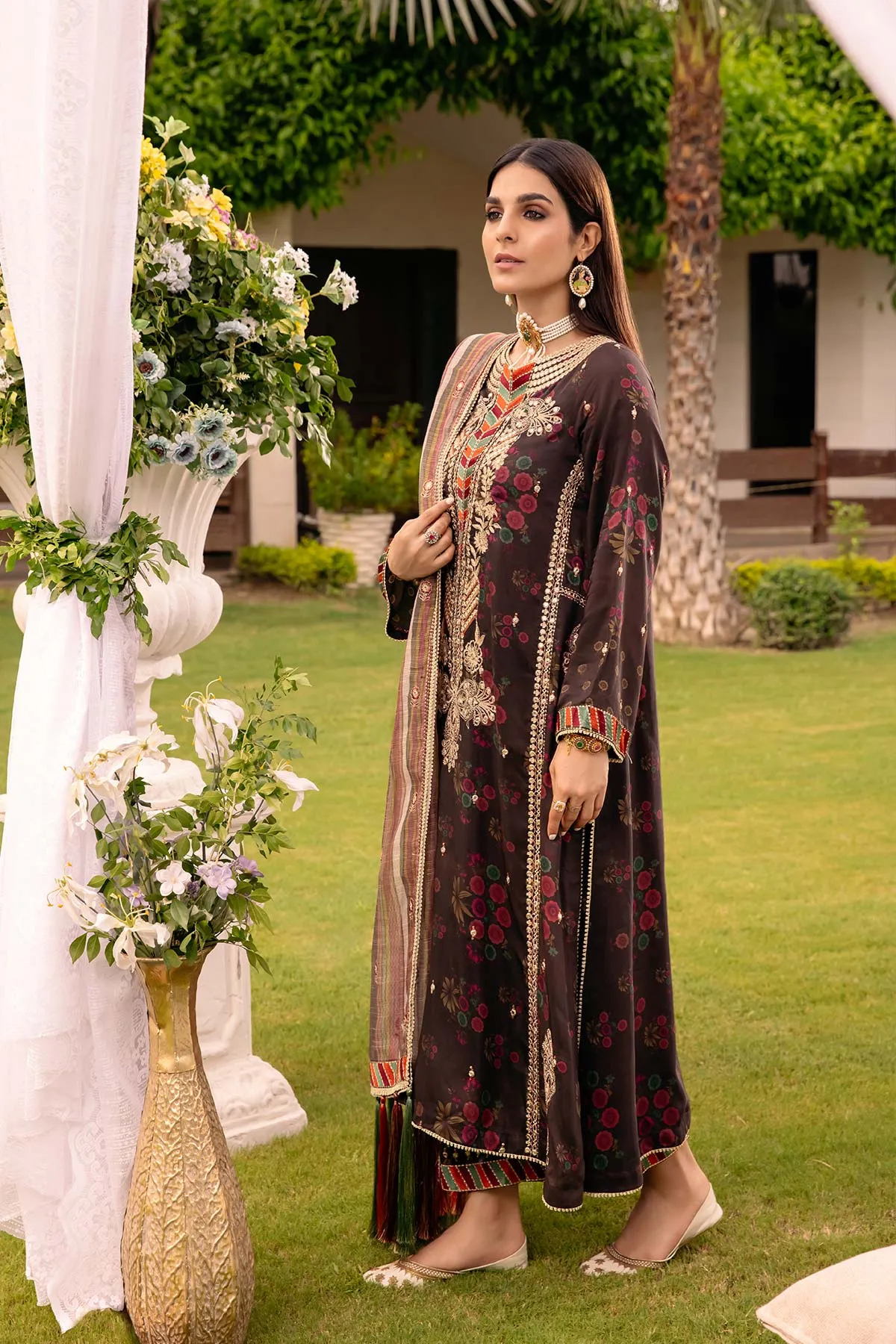 Charizma Naranji Limited Edition Viscose Silk Outfit - CNW22-04