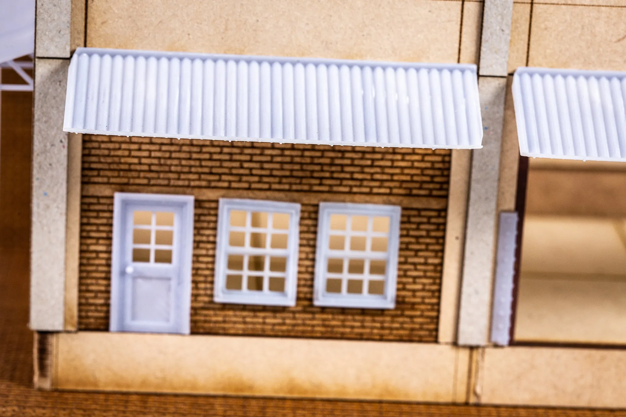 Corrugated Awning 70mm Wide - HO Scale