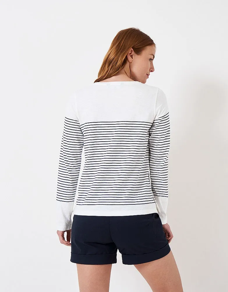 Crew Ladies Cassandra Long Sleeve Breton Top