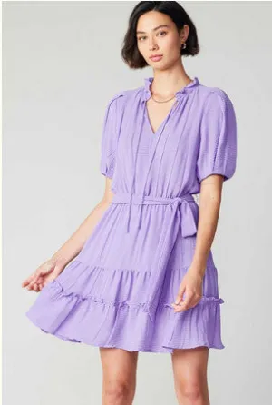 Current Air Ruffle Mini Dress LAVENDER