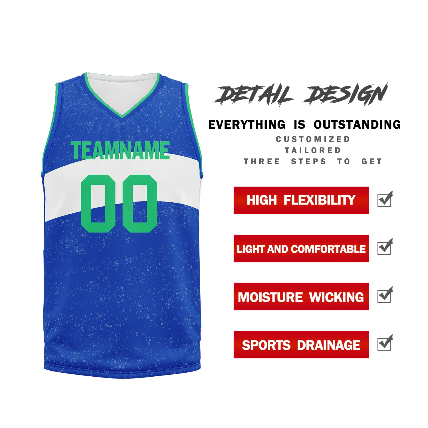 Custom Blue White Classic Style Sports Uniform Basketball Jersey BBJ01-bd0a7009