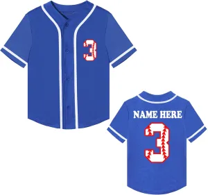 Custom Toddler Boy 2nd 3rd 4 Year-Old Baseball Jersey Personalized Printed Kids Name Birthday Shirt Outfit T-Shirts