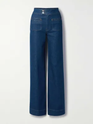 Denim wide leg jeans