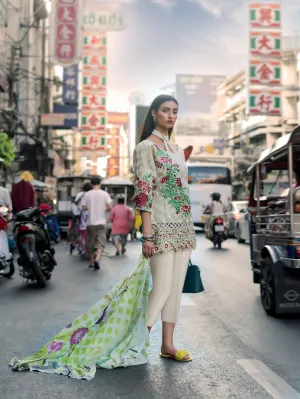 Erum Khan Embroidered Chiffon Collection – Secret Garden