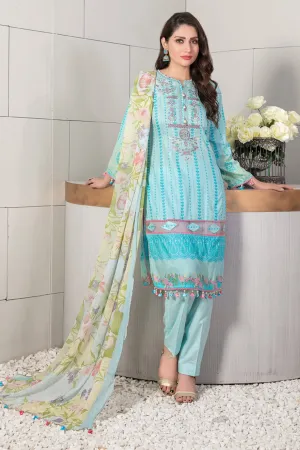 Eshal by Tawakkal Unstitched 3 Piece Lawn Collection'2022-E-7138