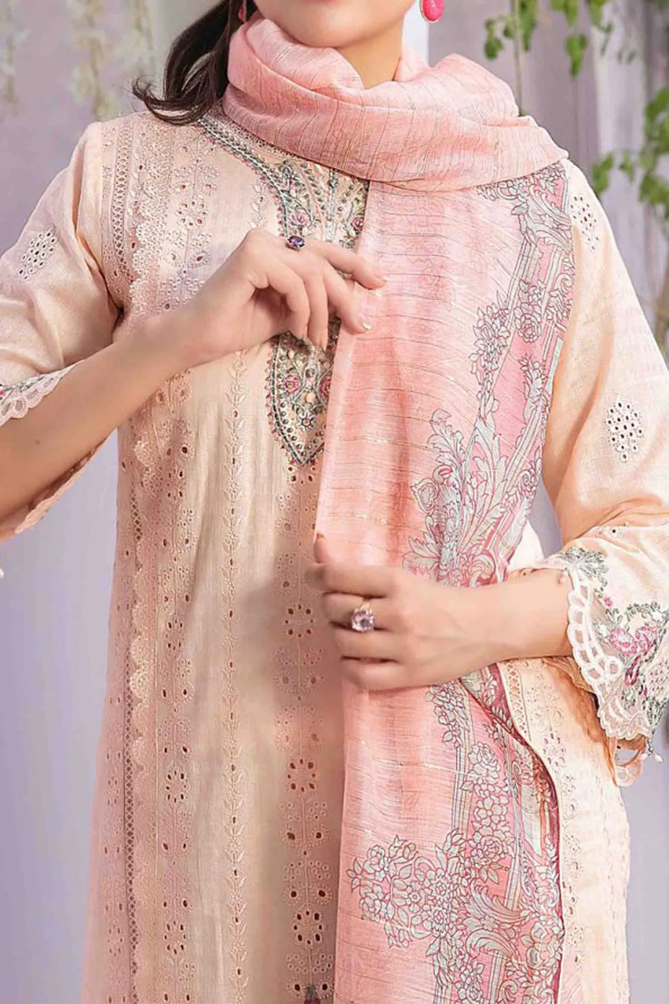 Farasha by Tawakkal Semi Stitched 3 Piece Jacquard Lawn Collection'2023-F-8978