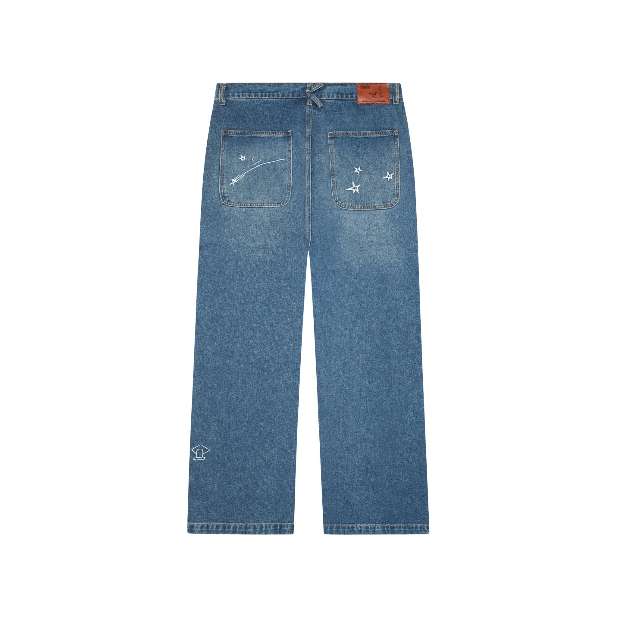 Fire Escape Embroidered Jeans