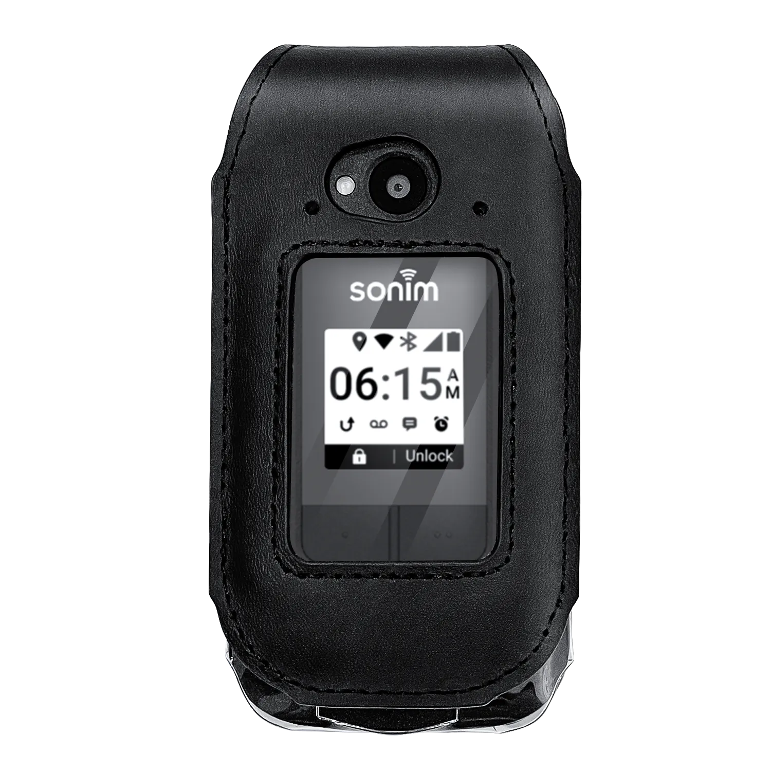 Fitted Leather Case for Sonim XP3 Plus