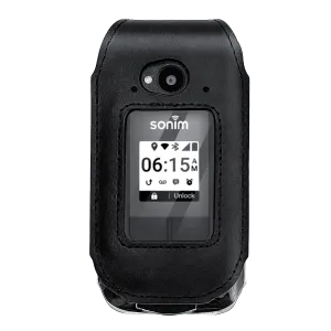 Fitted Leather Case for Sonim XP3 Plus