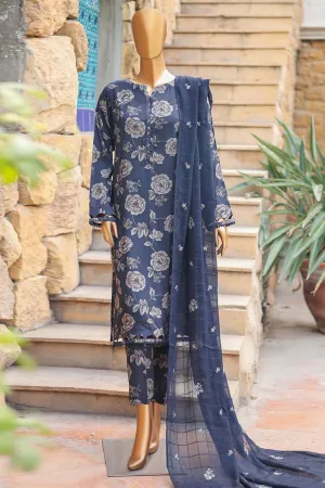 Floral Vibes By Hz Unstitched 3 Piece Raw Silk Collection'2024-FVRS-03