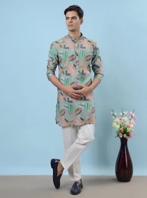 Forest Green Kurta Pajama | Azania