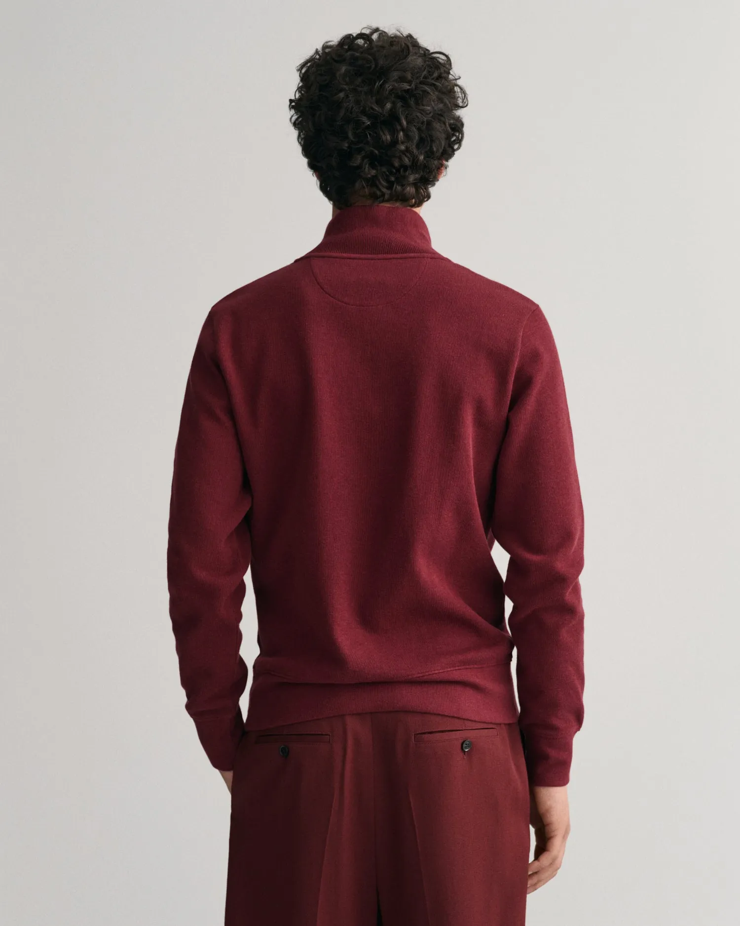 GANT Sacker Rib Half Zip Sweatshirt