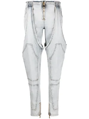 Garter Cut Vintage Blue Jeans