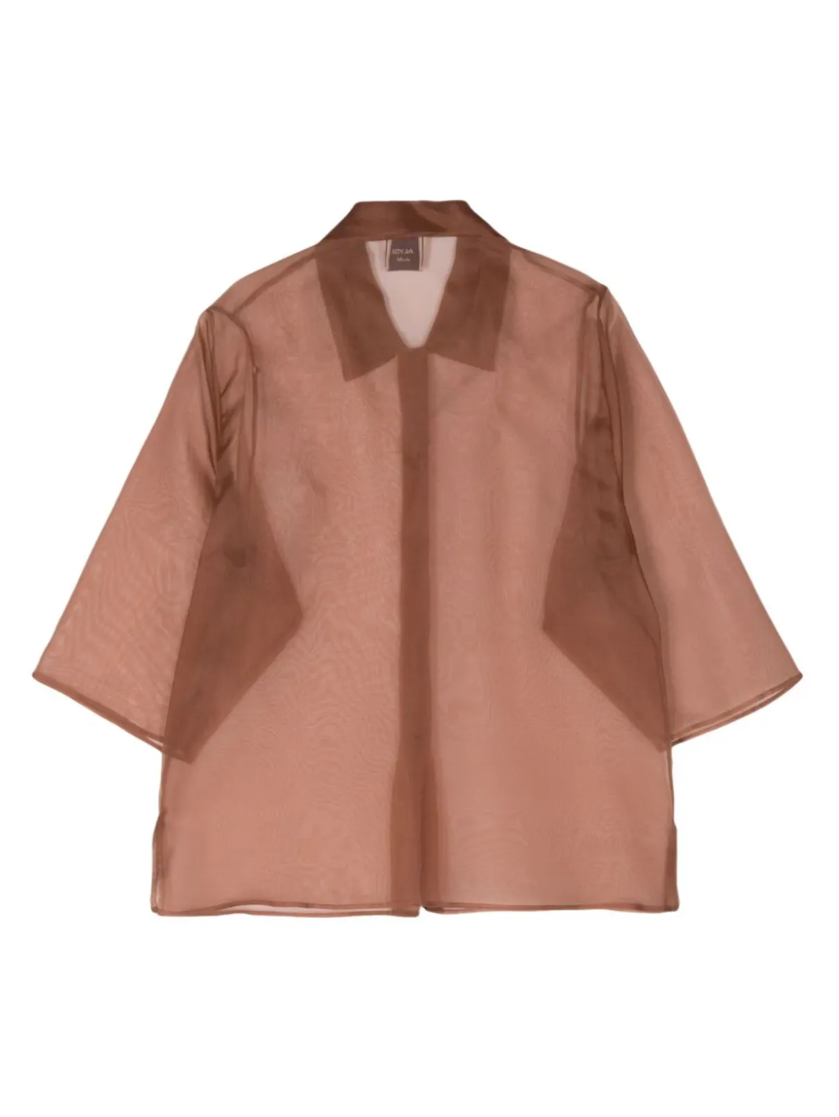 Gomito Organza Shirt, Mogano