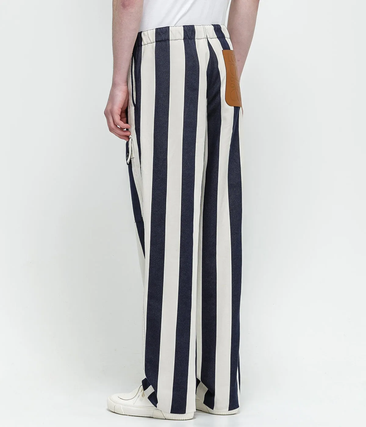 Ivory Striped Pants