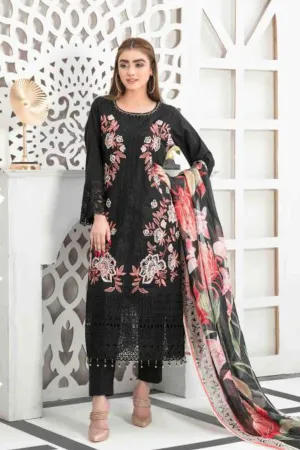 Izel by Tawakkal Semi Stitched 3 Piece Emb Lawn Collection'2023-IZ-7207