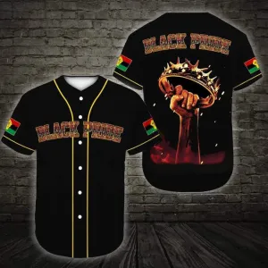 Juneteenth Day Black King Pride Baseball Tee Jersey Shirts 3D