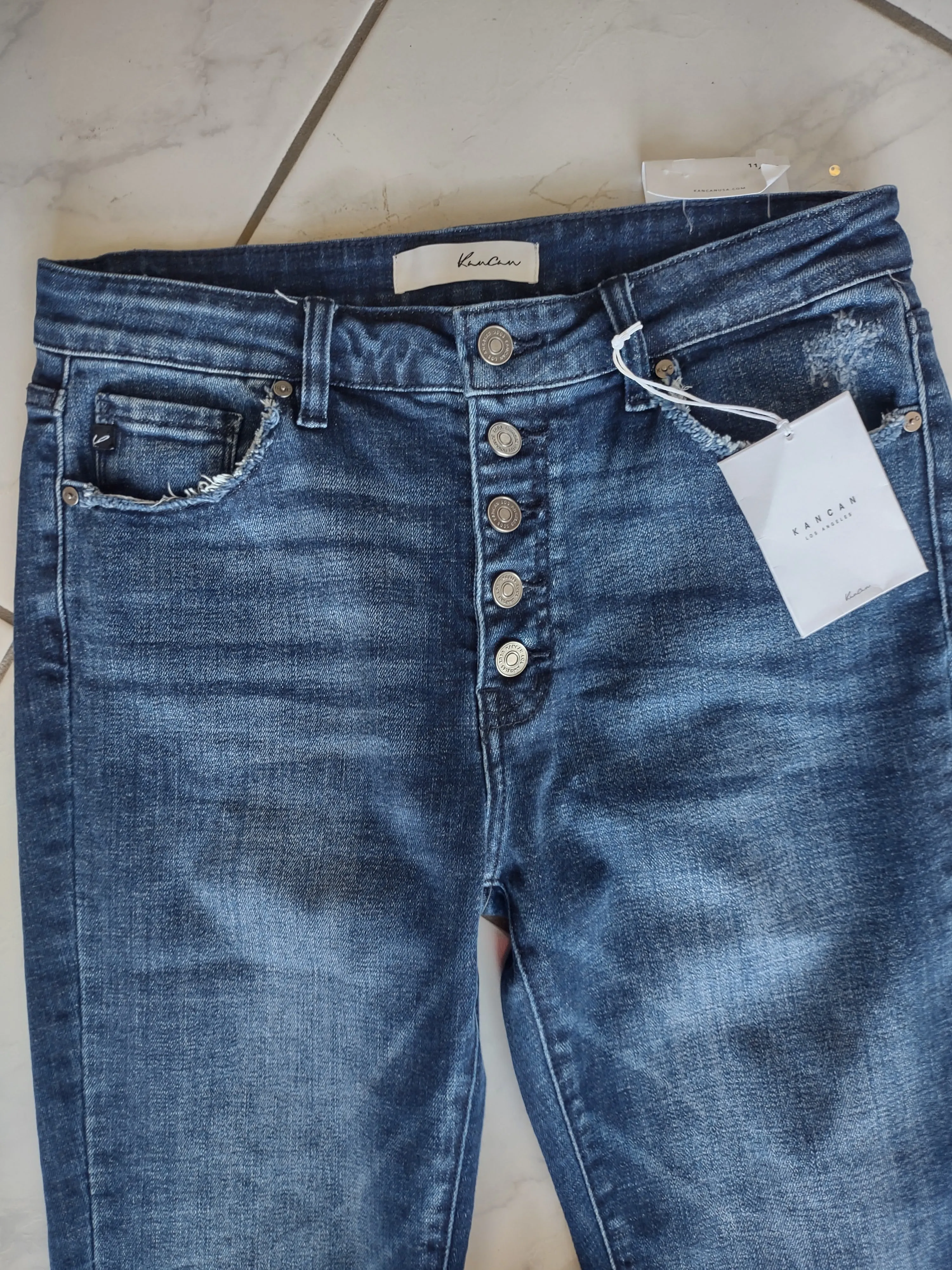 Kancan Emma High Rise Ankle Skinny Jeans