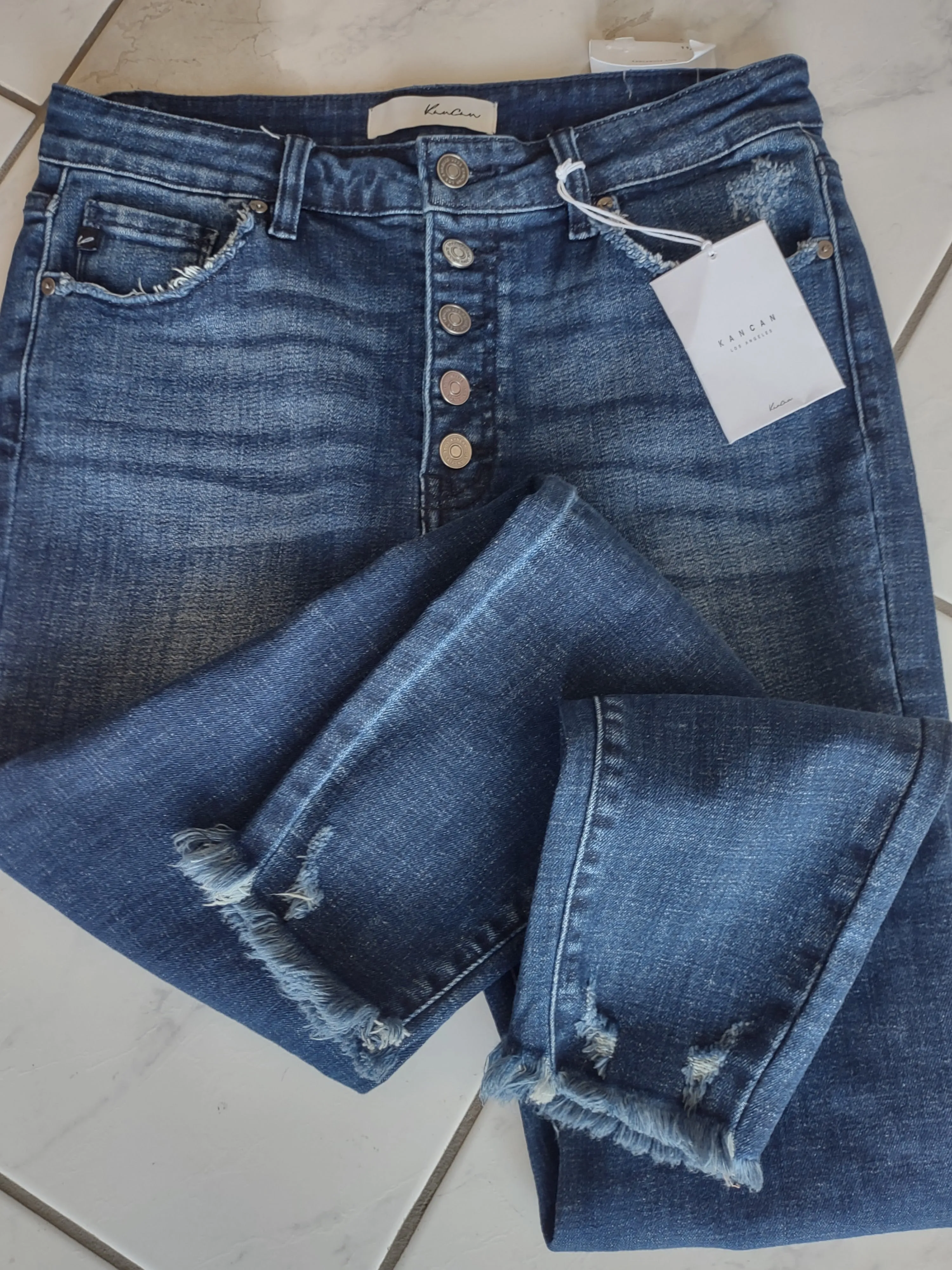 Kancan Emma High Rise Ankle Skinny Jeans