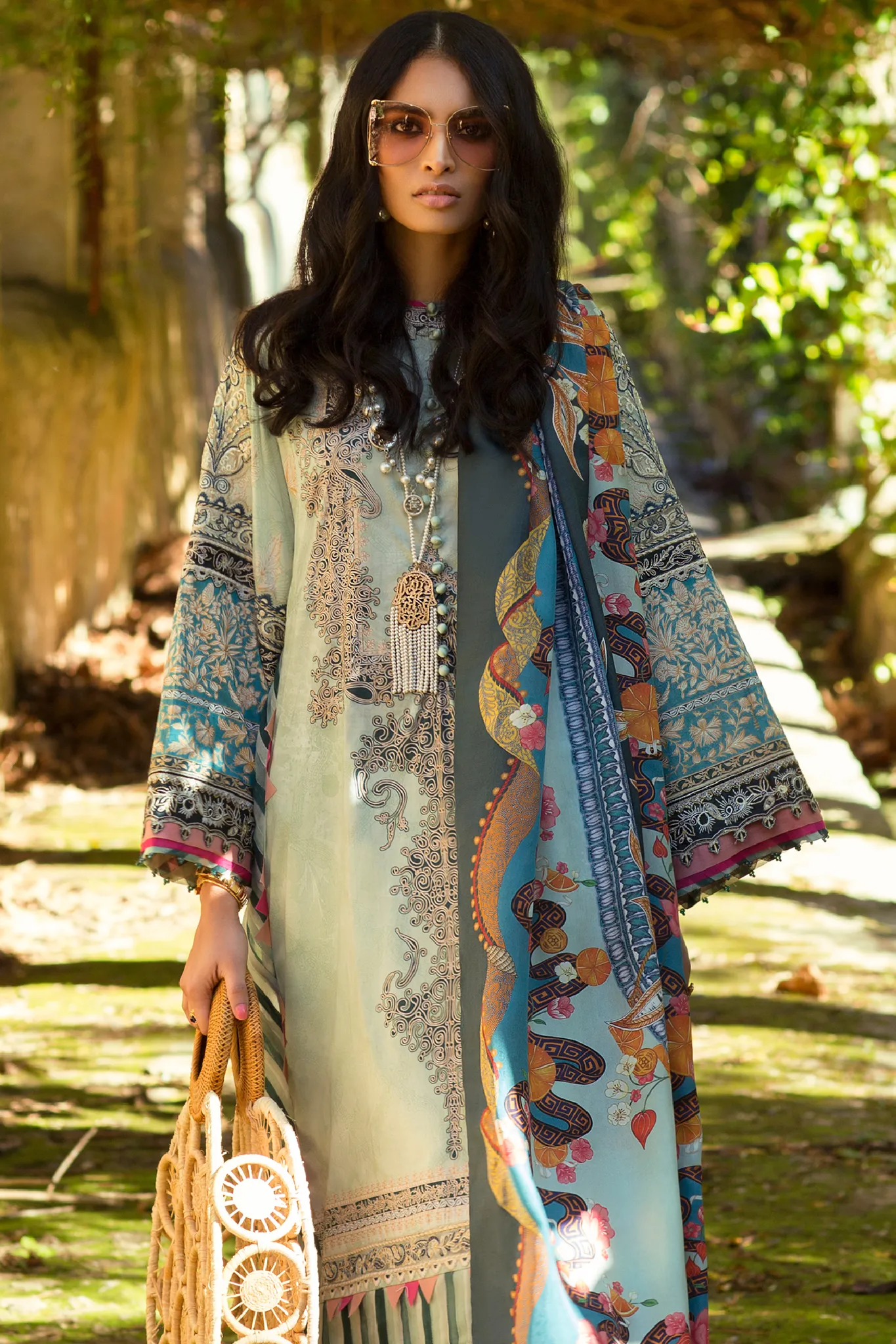 Élan Luxury Lawn Collection 2019 – EL-03 A (ALMENDRA)