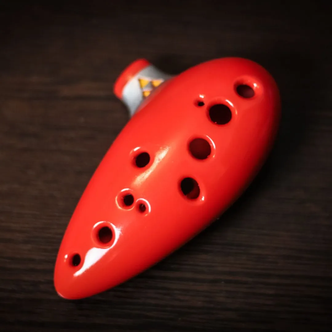 Legend of Zelda Ocarina – 3D-Printed Gold 12-Hole Playable Instrument