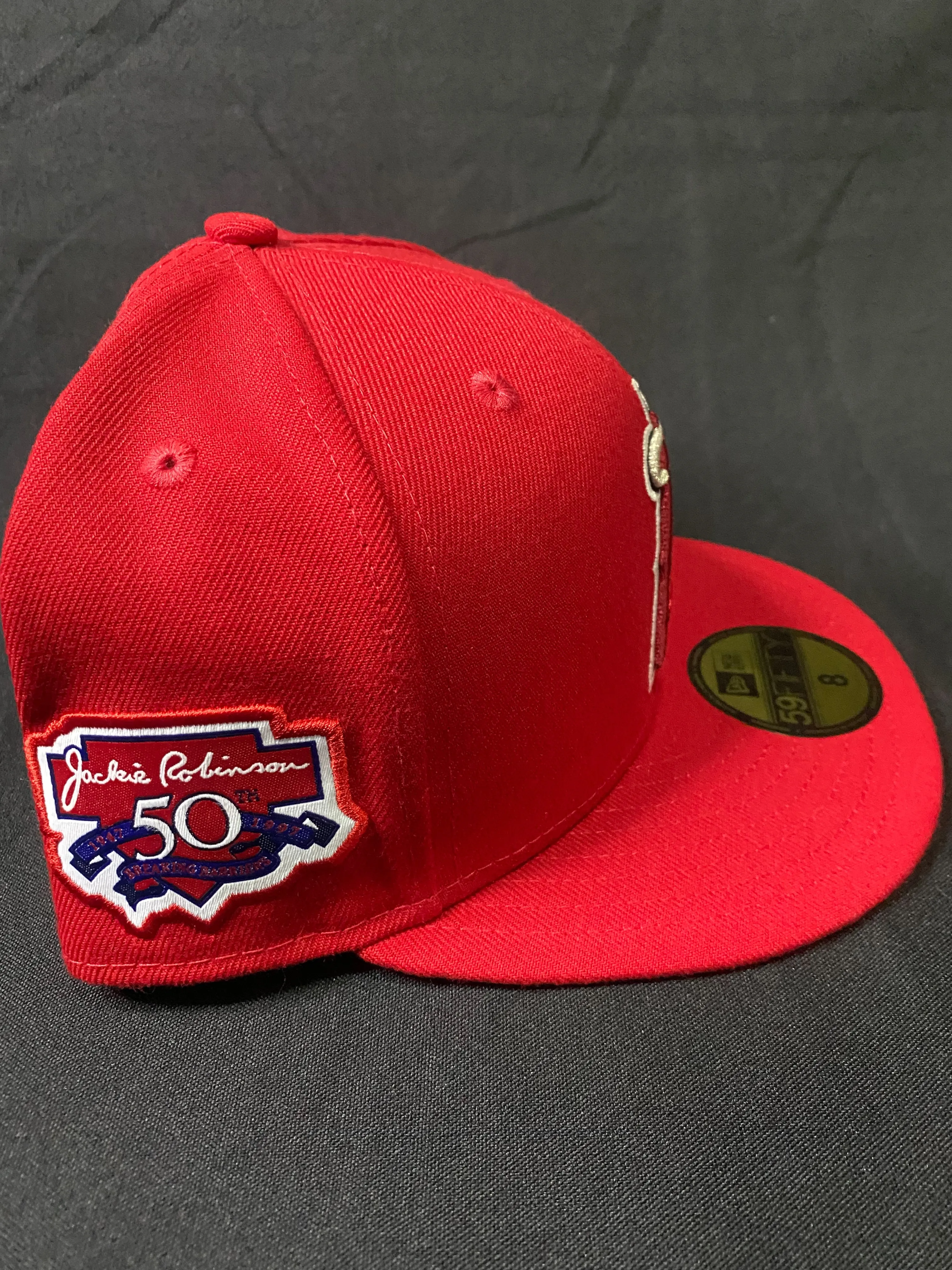 Los Angeles Angels Jackie Robinson 50th Anniversary “Breaking Barriers” Fitted Hat