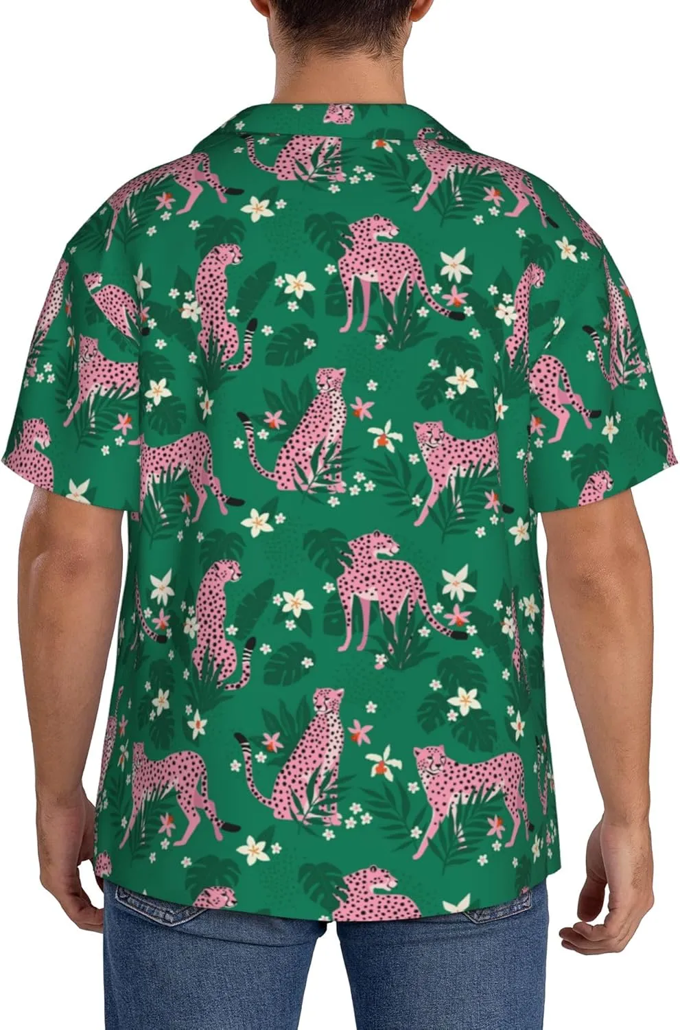 Mens Hawaiian Shirts Short Sleeve Button Up Beach Shirts