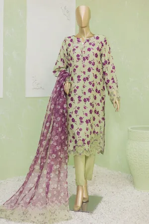 Naubahar by Hz Unstitched 3 Piece Silk Viscose Emb Collection'2024-NVE-60