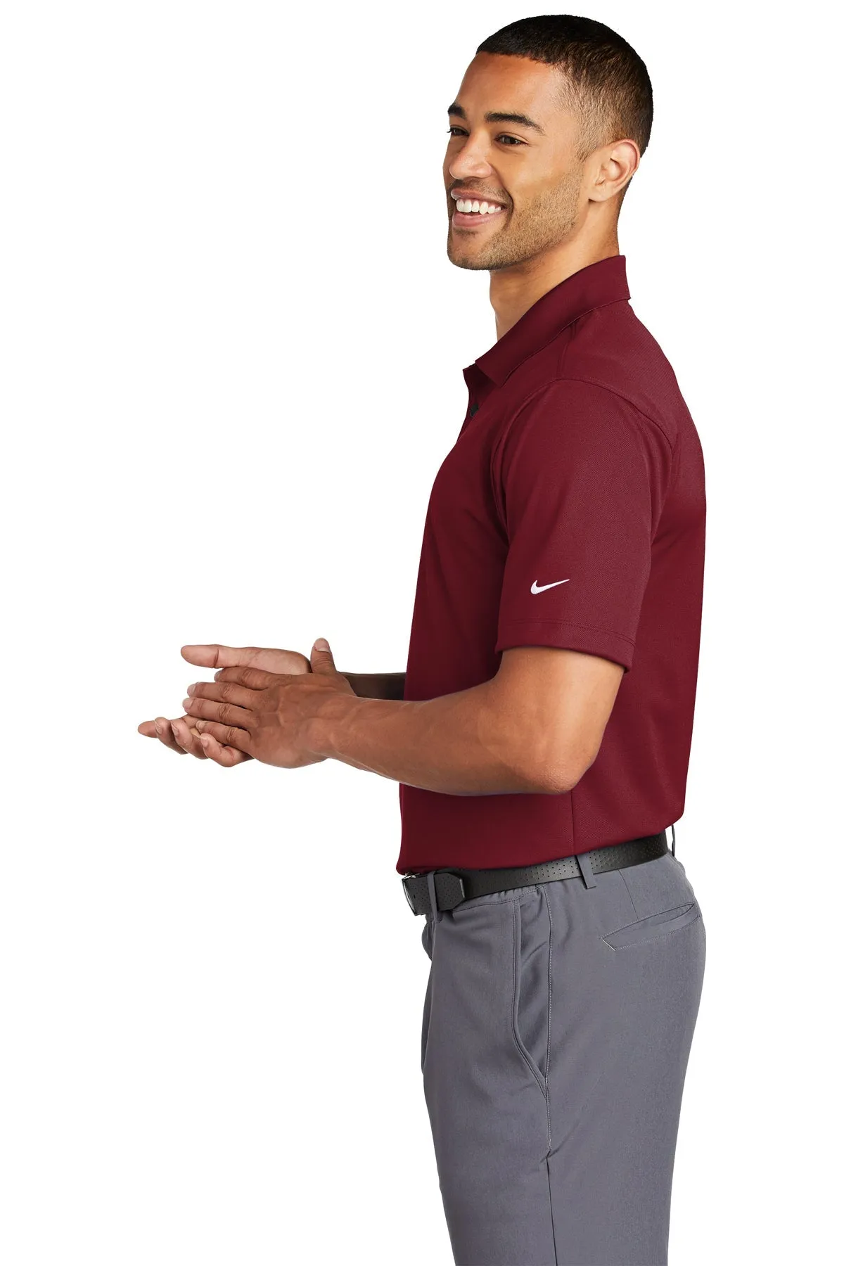 Nike Tech Basic Dri-FIT Custom Polos, Team Red