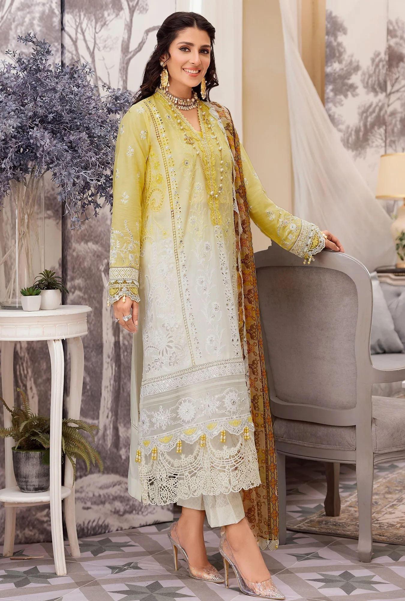 Noor by Saadia Asad · Eid Laserkari Lawn Collection 2022 – D11-TUSCAN