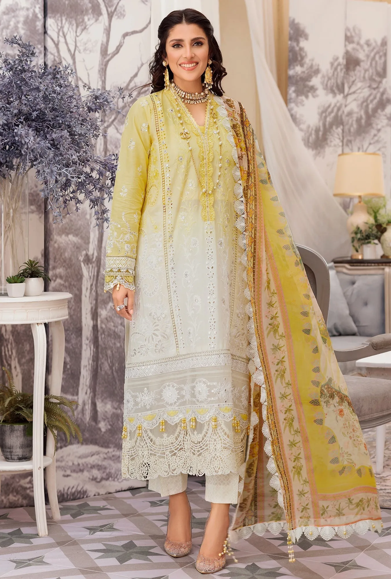 Noor by Saadia Asad · Eid Laserkari Lawn Collection 2022 – D11-TUSCAN