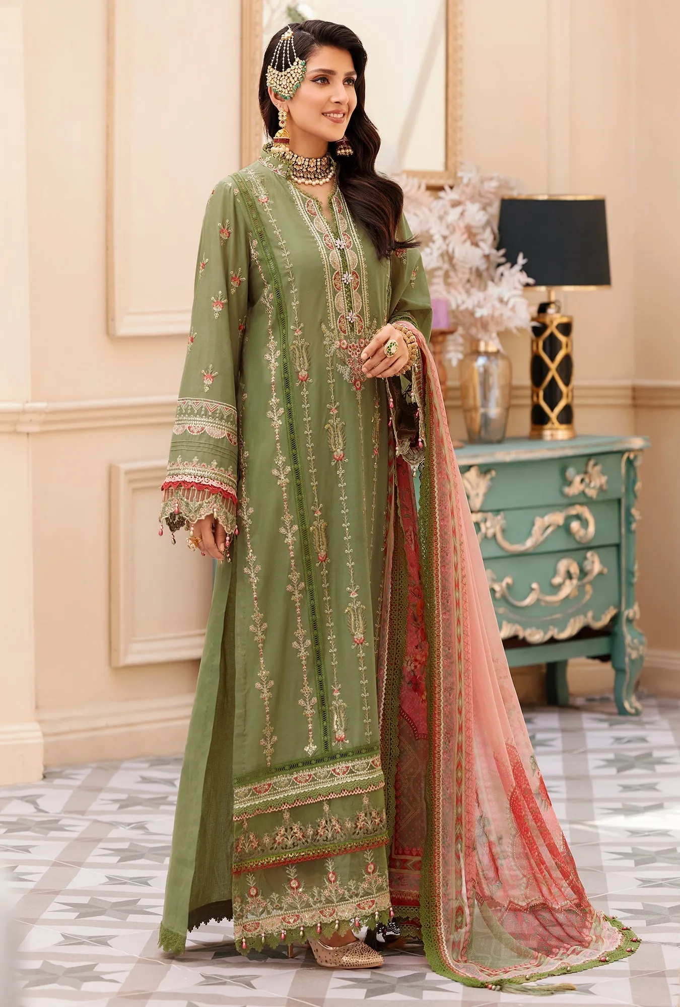 Noor by Saadia Asad · Eid Laserkari Lawn Collection 2022 – D7-SAGE
