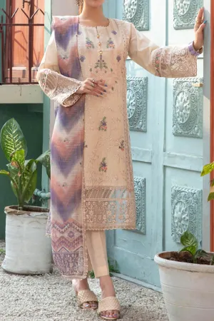 Orla by Tawakkal Semi Stitched 3 Piece Emb Lawn Collection'2023-O-8854